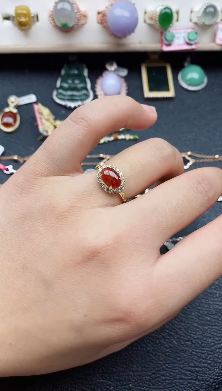 【闪购商品】翡翠戒指银S925镶嵌11111