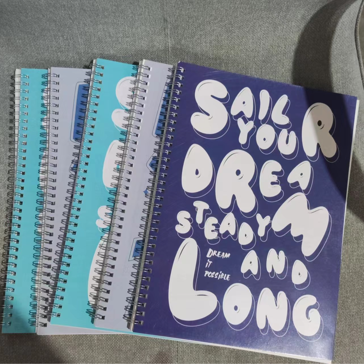 字母加厚A4大号线圈横线本60张（5本）