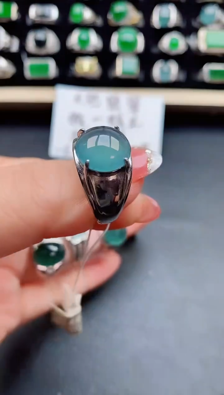 【闪购商品】翡翠戒指银S925镶嵌121212