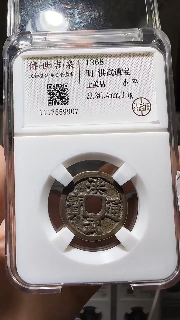 【闪购商品】铜YY洪武通宝公博评级59907