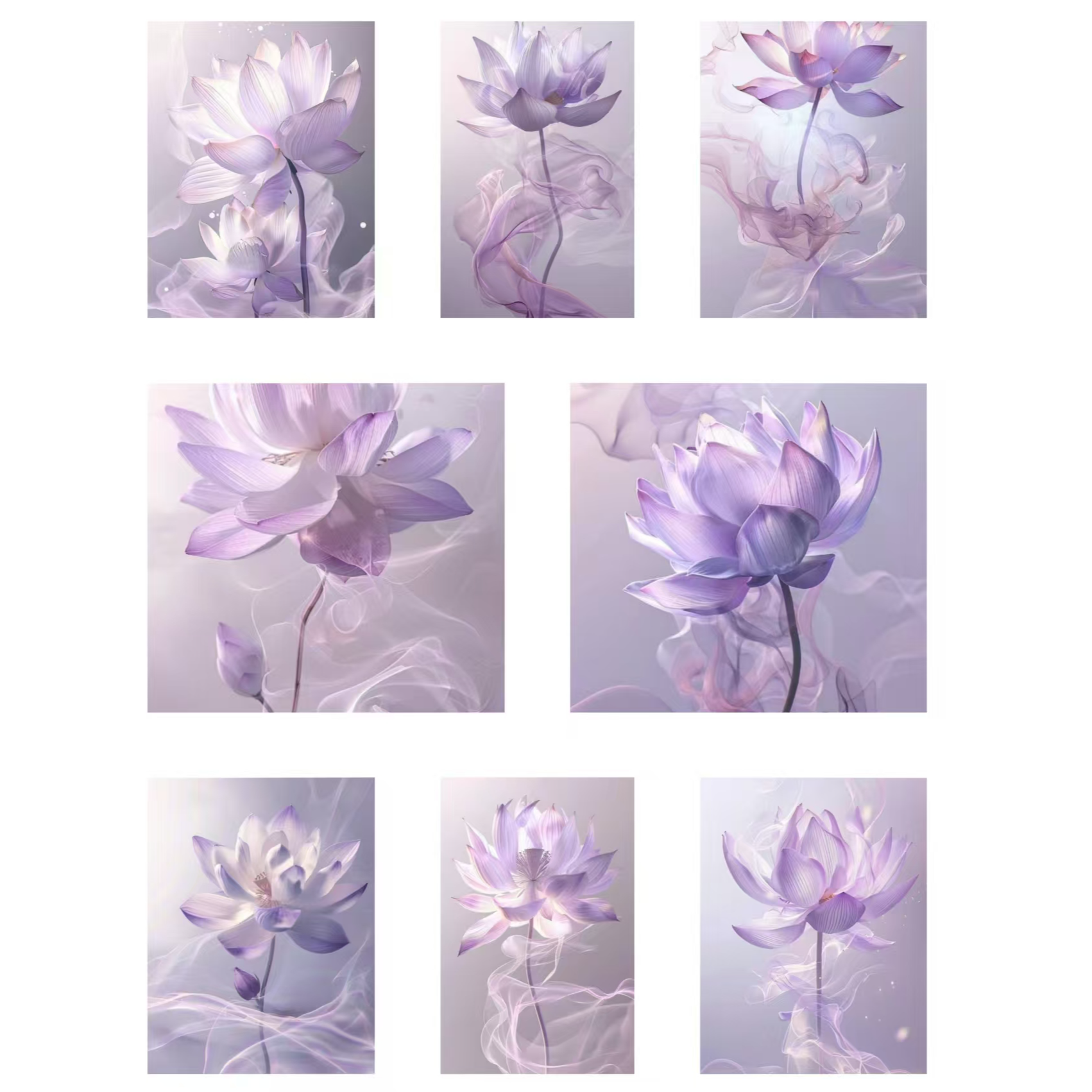 一纸间【紫荷 蜡染纸】17*30cm 加厚半生半熟书法创作纸40张/袋