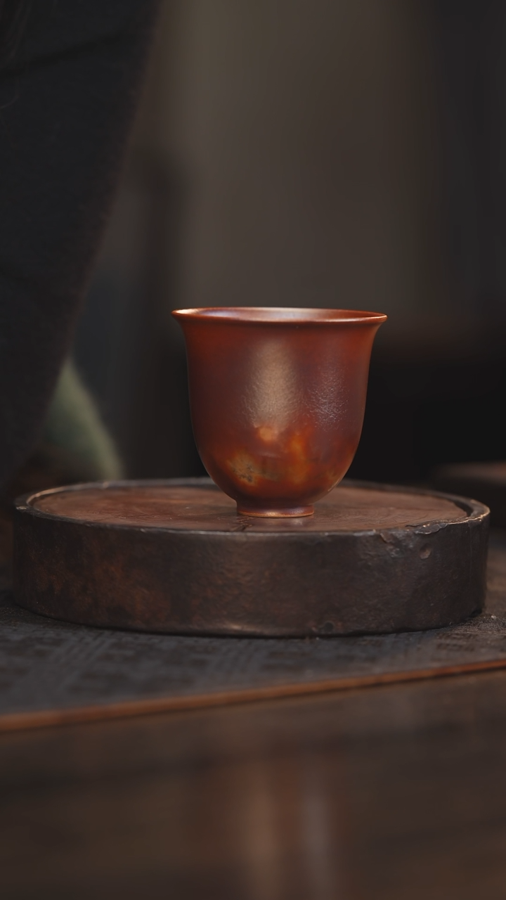 【闪购商品】杯44柴房陶瓷丨金红落灰单杯