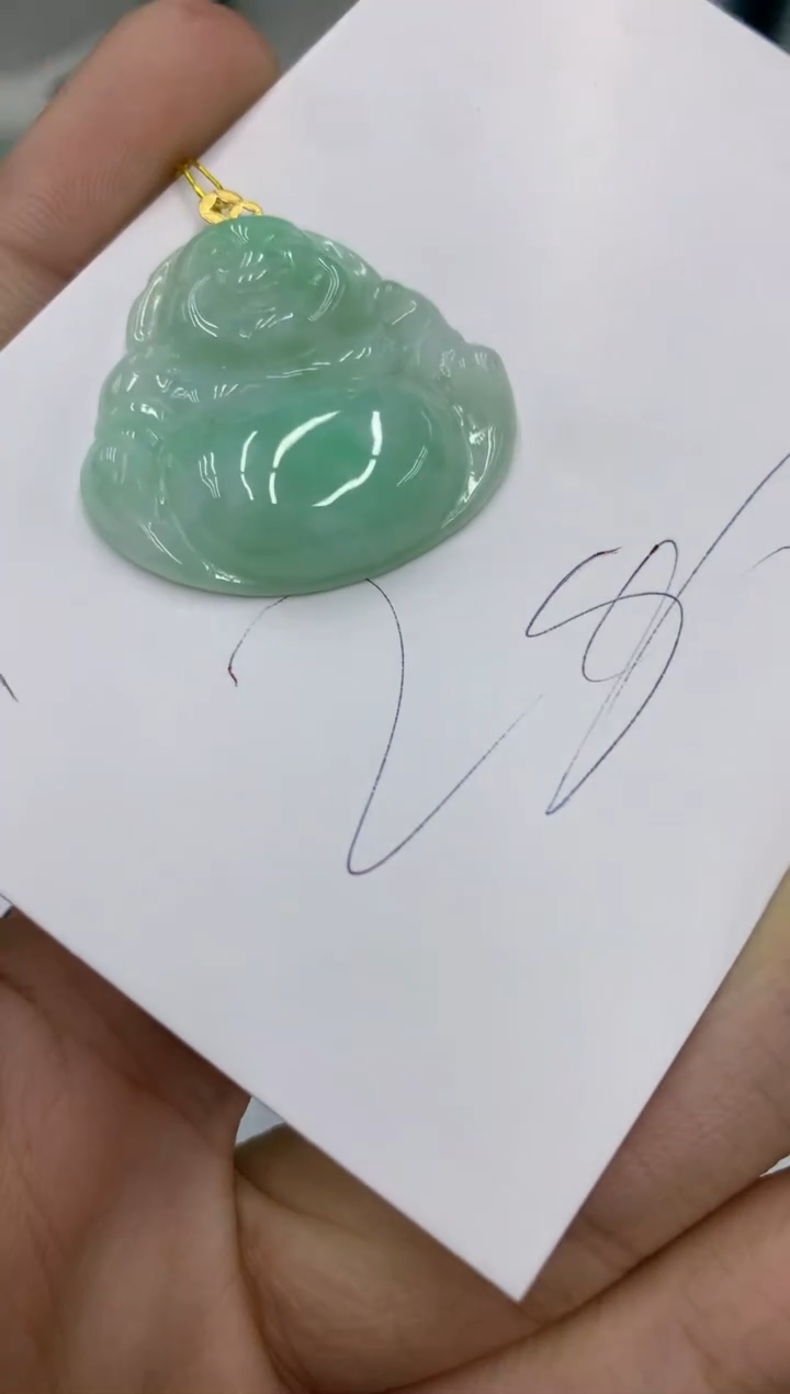 【闪购商品】翡翠颈饰18K金镶嵌号链接111111