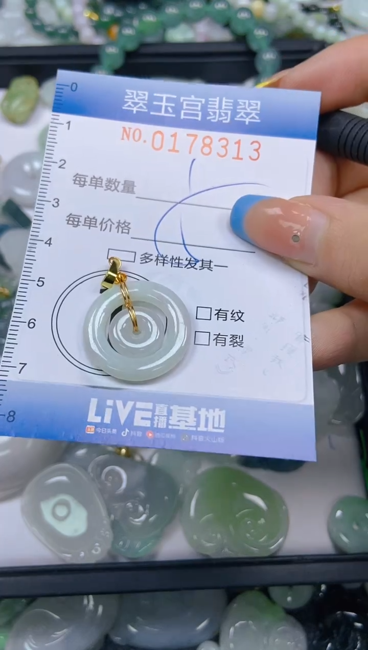 翡翠未镶嵌颈饰闪购0178313