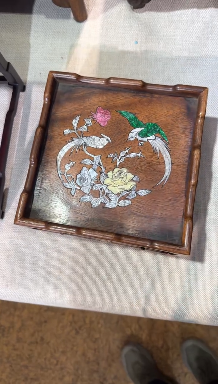 【闪购商品】木花梨木    文成盒  双抽