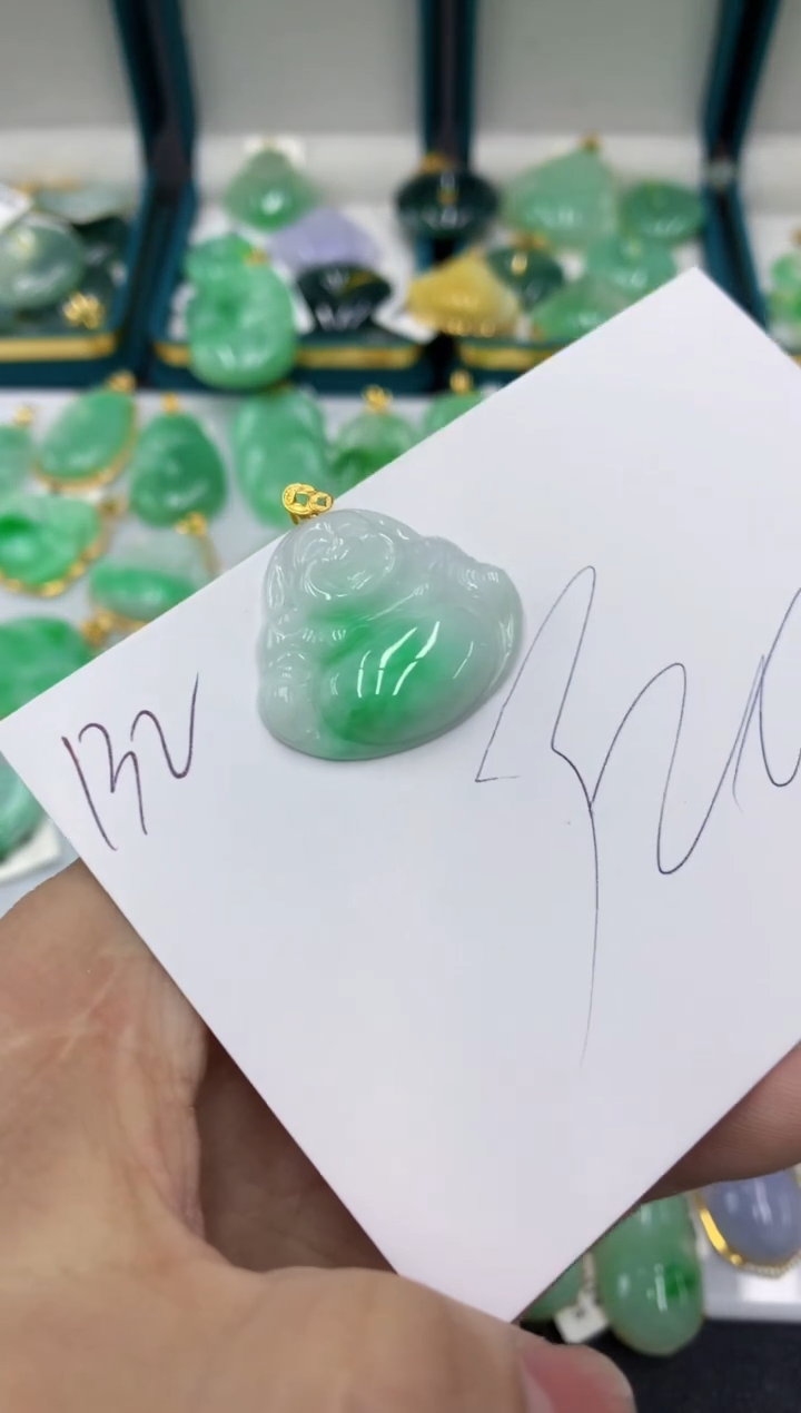 【闪购商品】翡翠颈饰18K金镶嵌号链接11111