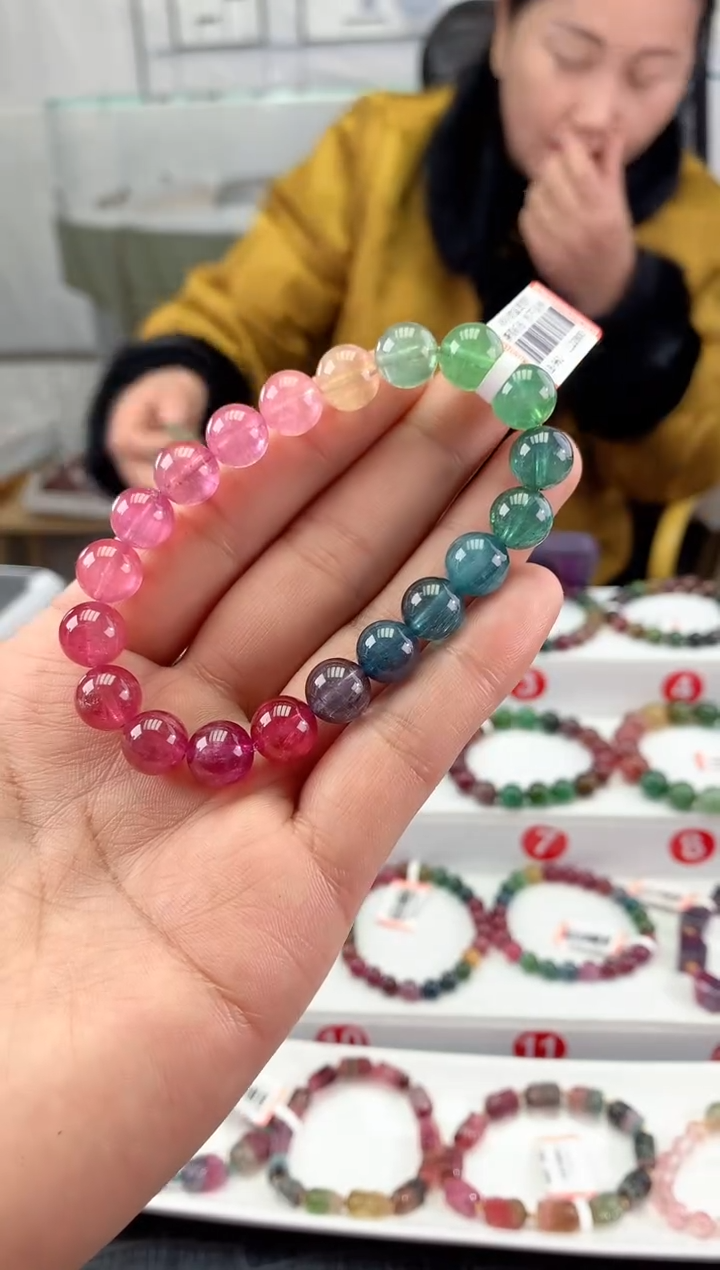 未镶嵌手串碧玺多样性发一条