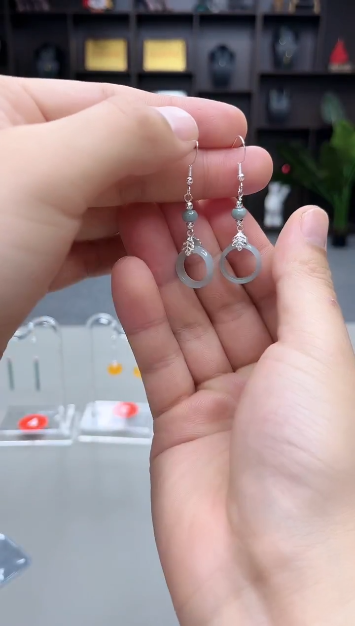 未镶嵌翡翠耳饰X39