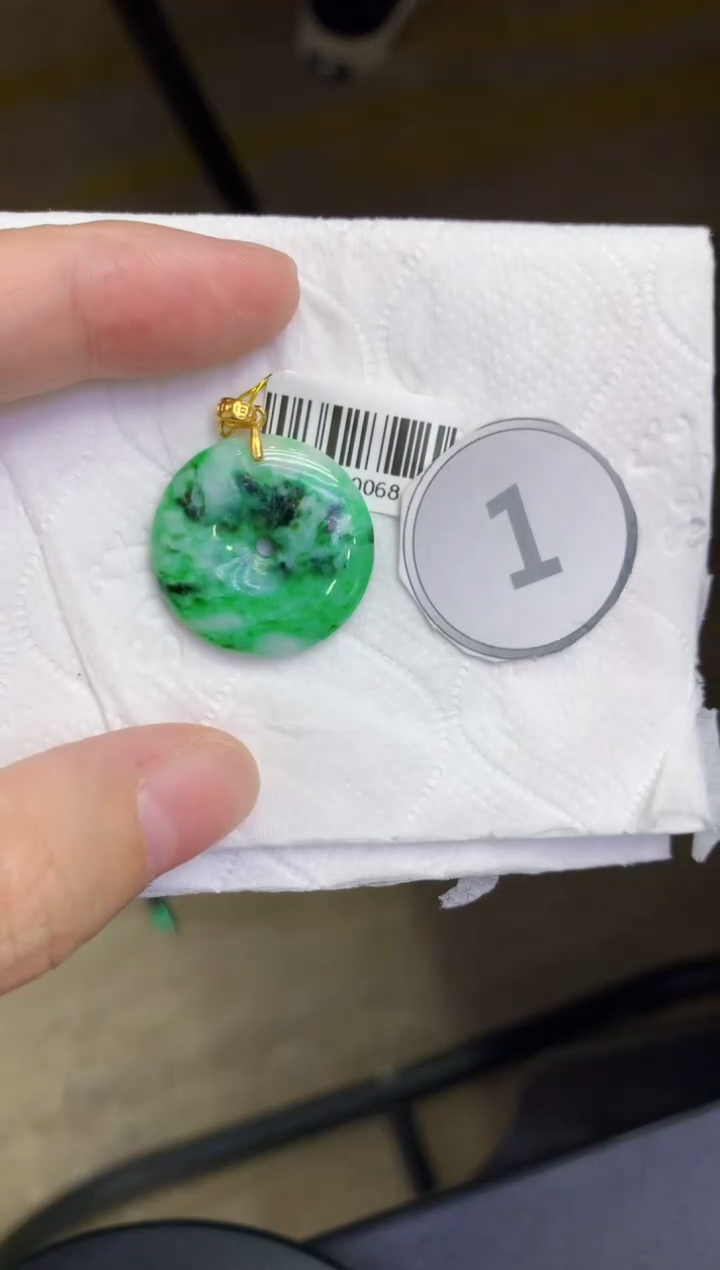 颈饰未镶嵌翡翠天然缅甸翡翠A货