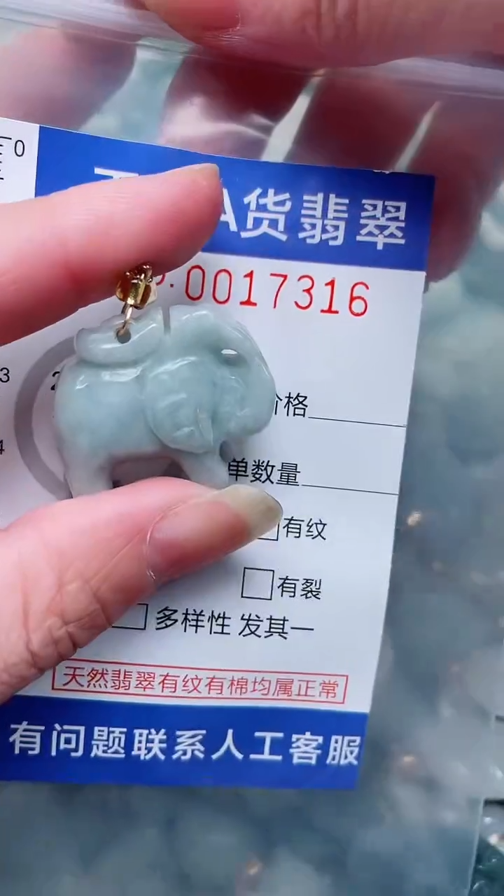 翡翠未镶嵌吊坠(不含链)1