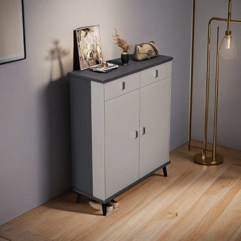 意式鞋柜家用门口玄关收纳柜一体靠墙2025新款爆款室内入户大容量