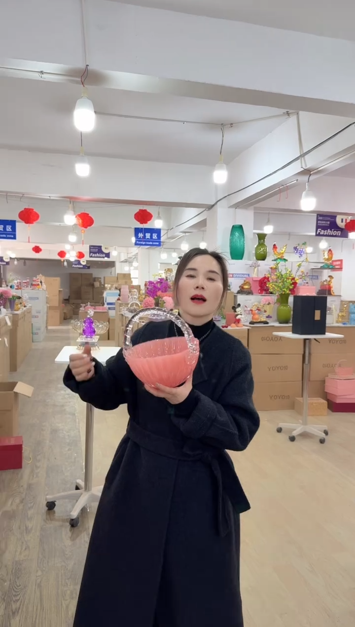 【闪购商品】无铅玻璃洛芙花器-k-早5