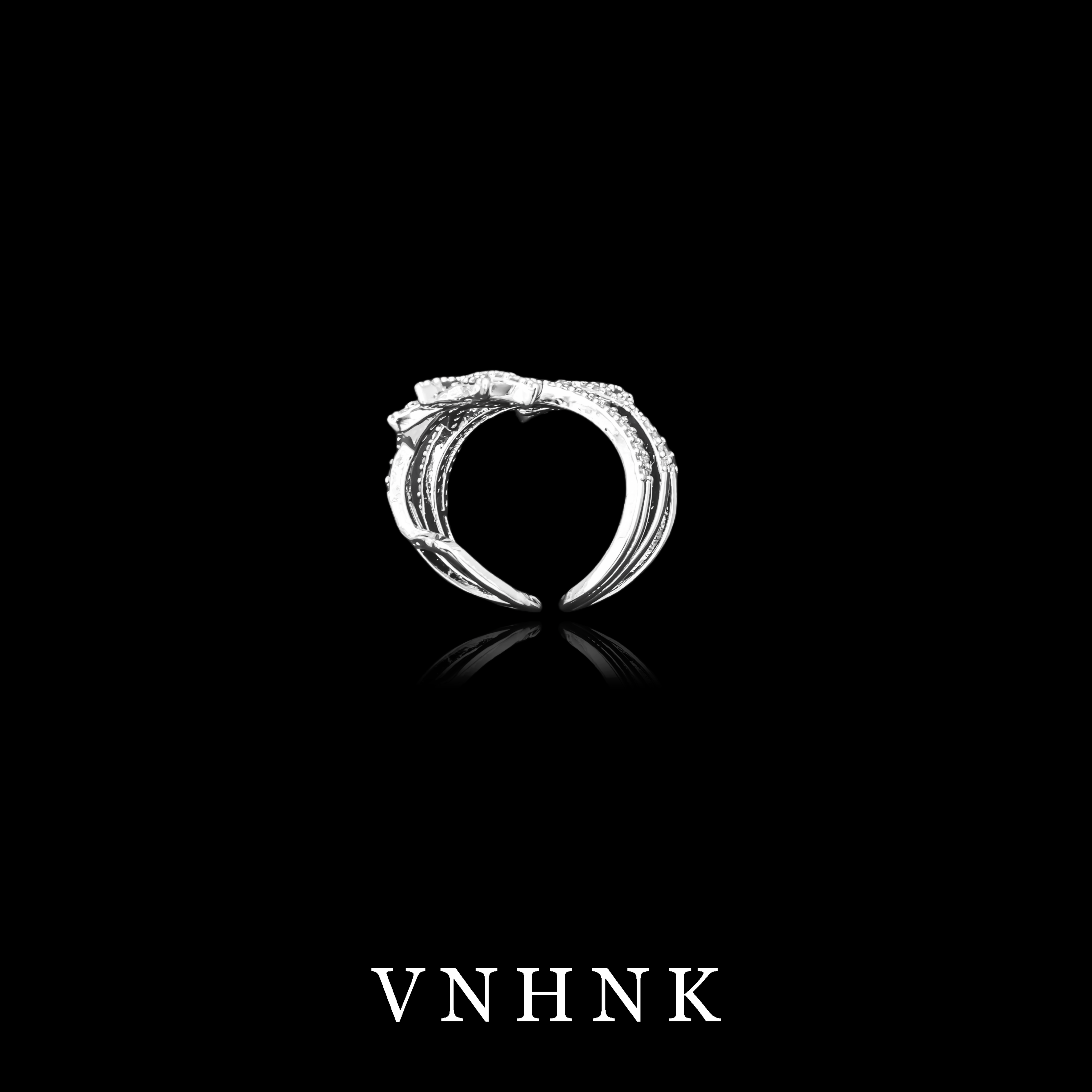 铜合金合成锆石戒指 美可儿  T990  银色时尚气质百搭戒指