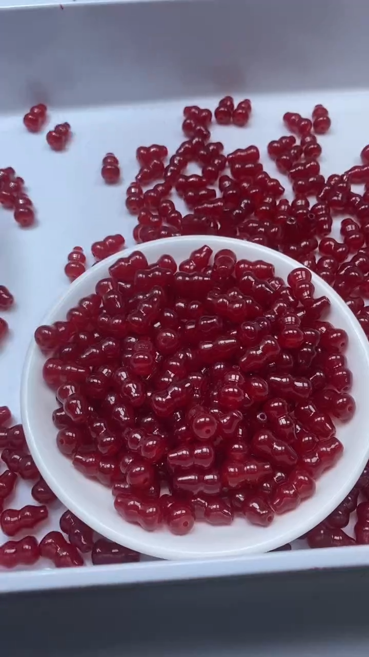 未镶嵌颈饰玛瑙/玉髓W2405-鸽血红葫芦15*9mm*10颗