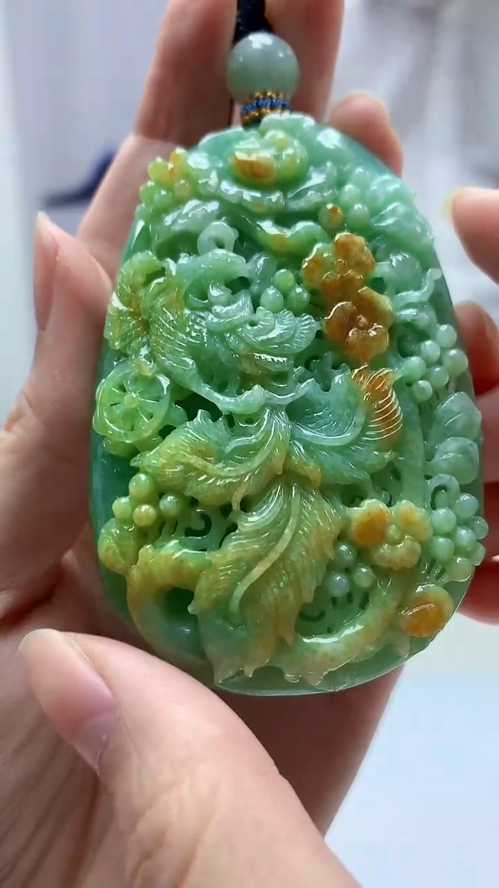 【闪购商品】定制翡翠未镶嵌5028zm-毛货挂件