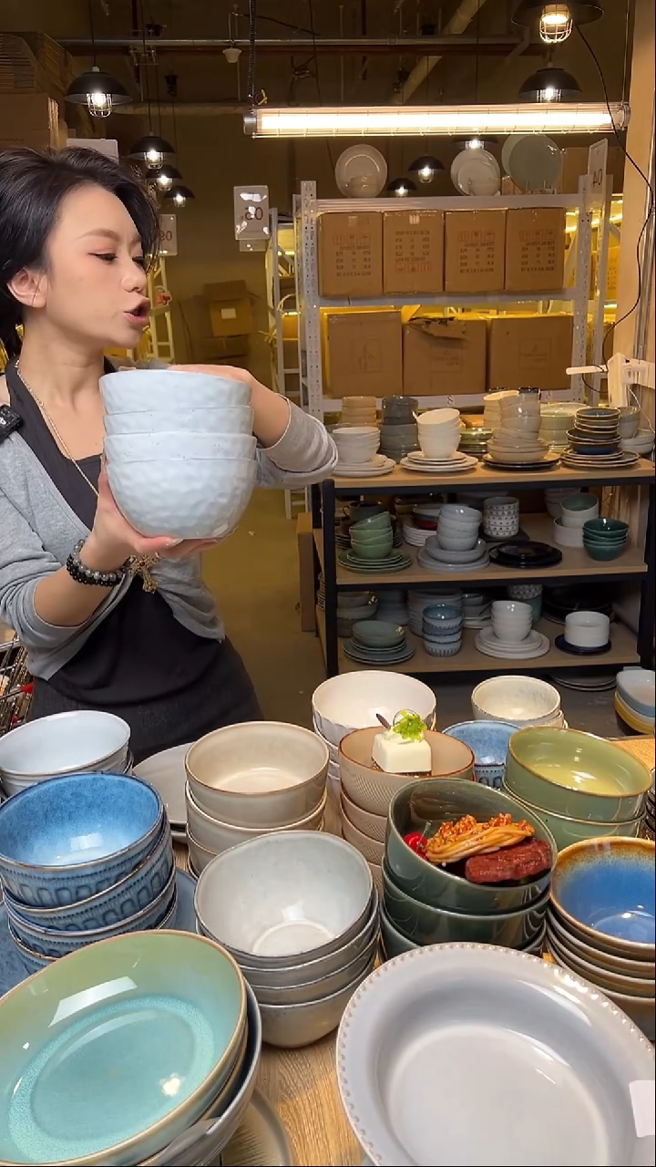 瓷19外贸尾货窑变釉下彩默外微瑕