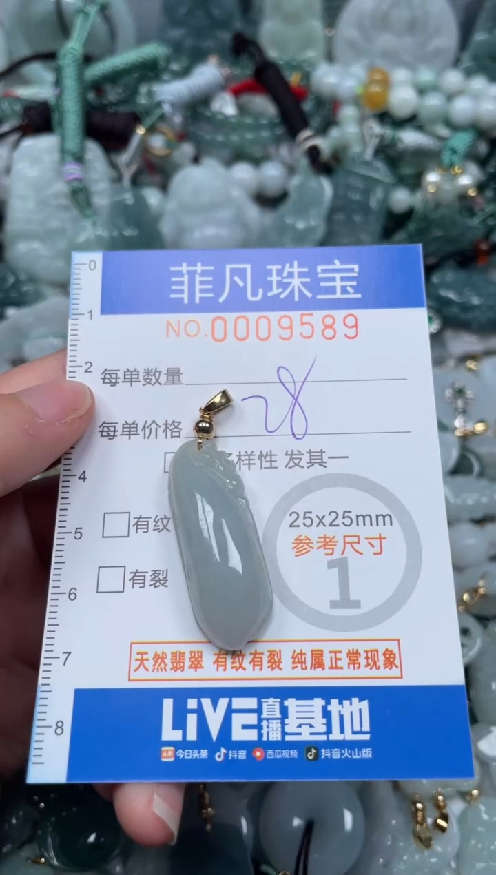 【闪购商品】翡翠颈饰未镶嵌00..9589