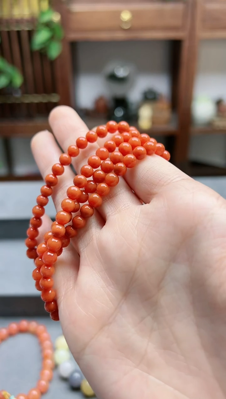 【闪购商品】南红玛瑙颈饰未镶嵌南红长串*1 TX