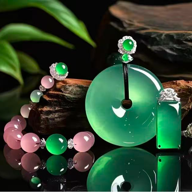 天然翡翠A货平安扣直播间专用勿拍