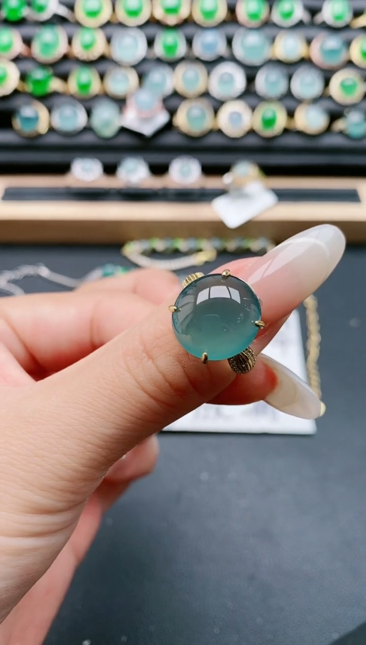 【闪购商品】翡翠戒指银S925镶嵌11111