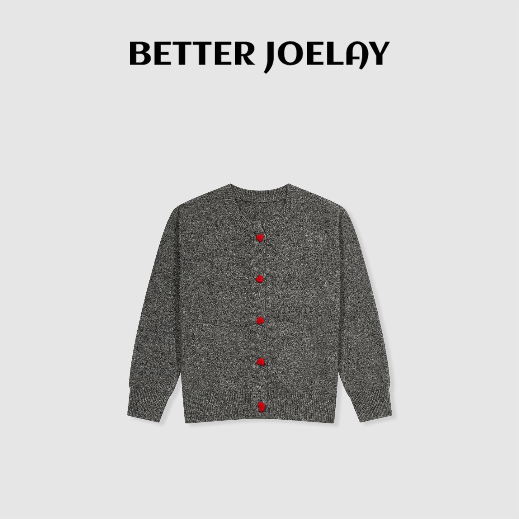 BETTER JOELAY-【日落花园】时尚简约针织开衫毛衣舒适百搭LL5579