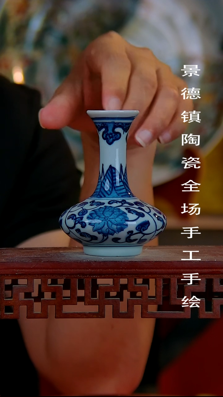 摆件手景德镇陶瓷 全场手工绘