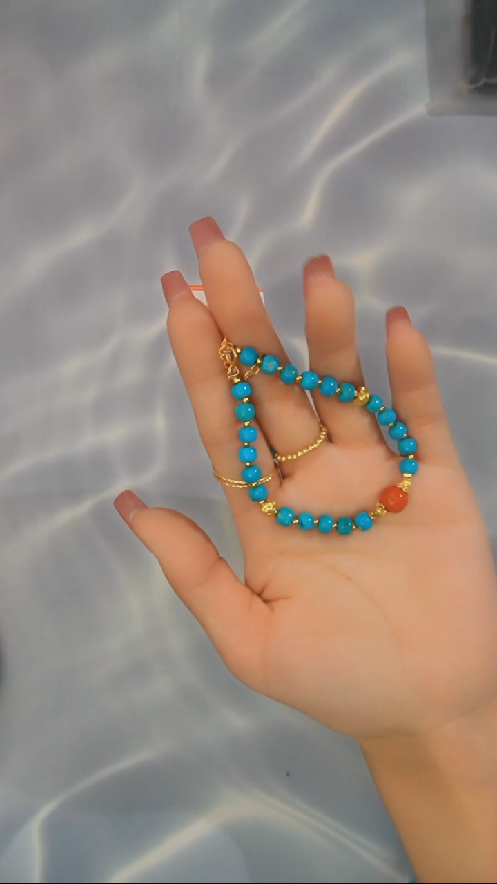 【闪购商品】绿松石手链银S925镶嵌发货一件