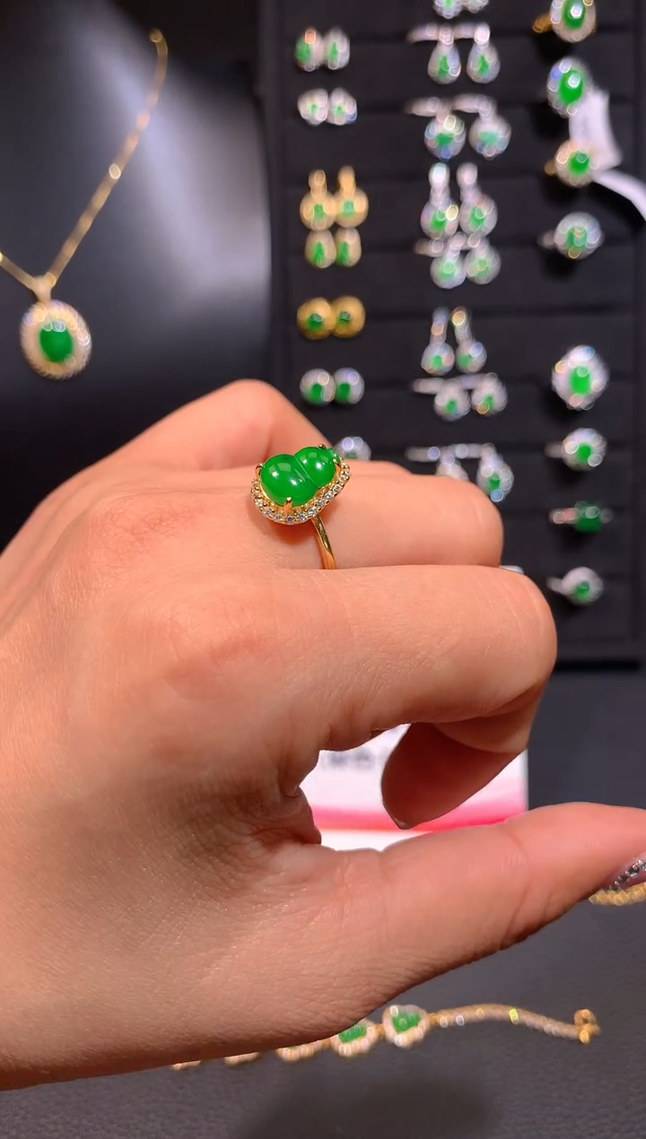 【闪购商品】翡翠戒指银S925镶嵌多样性