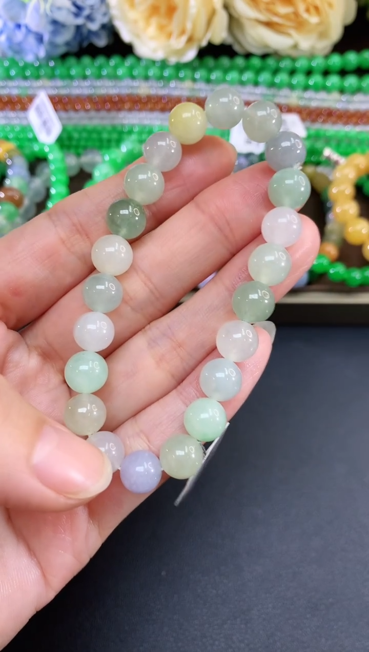 未镶嵌手串翡翠23|1380