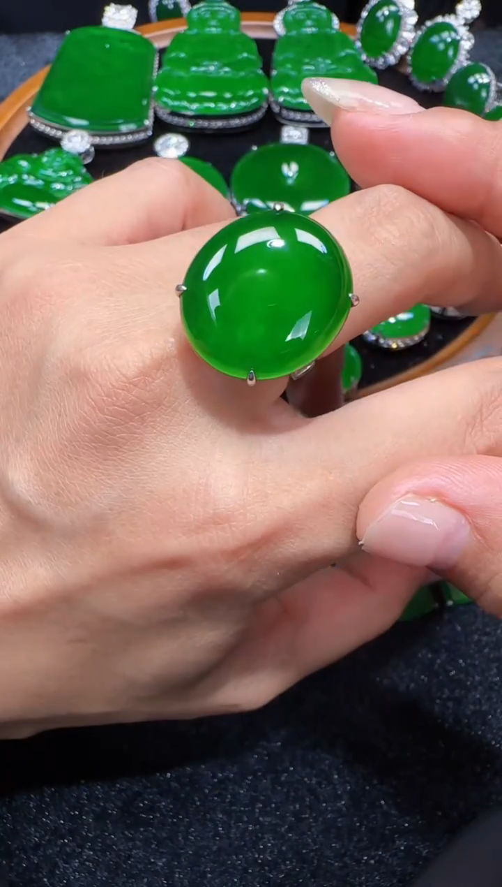 未镶嵌定制翡翠翡翠戒指101