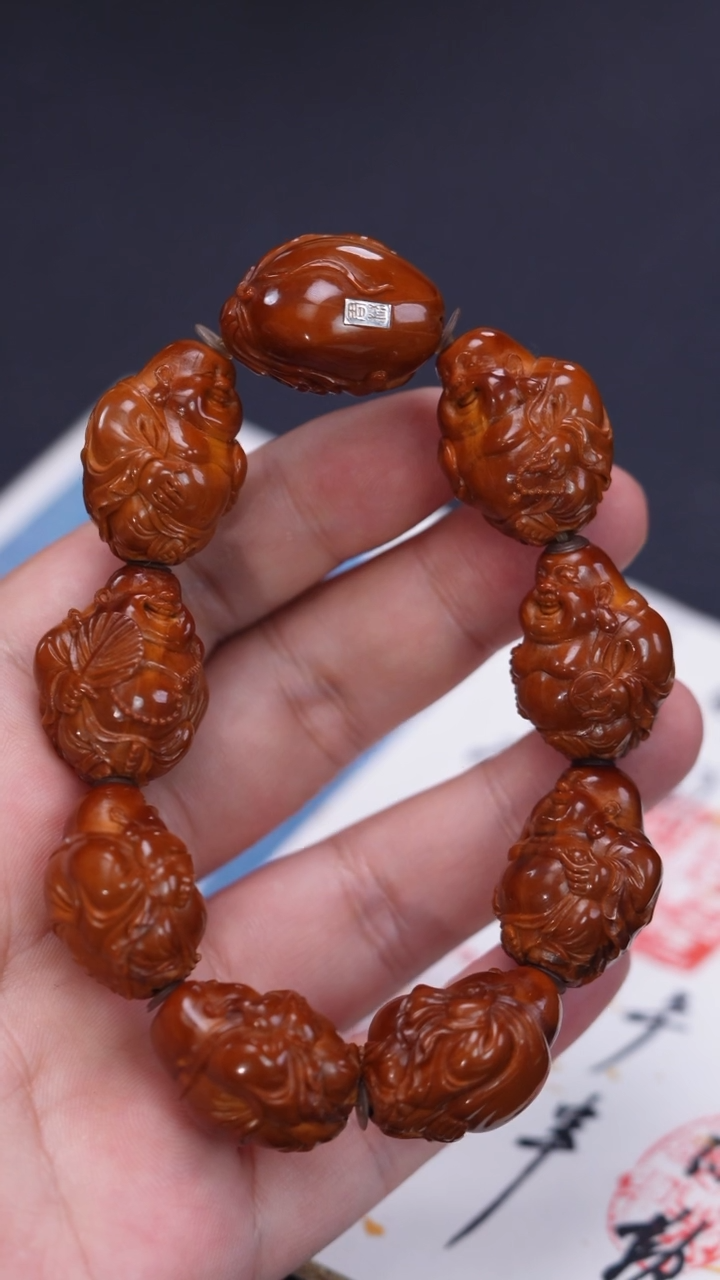 【闪购商品】橄榄核其他回血周林本工2.1铁核整身弥勒手串