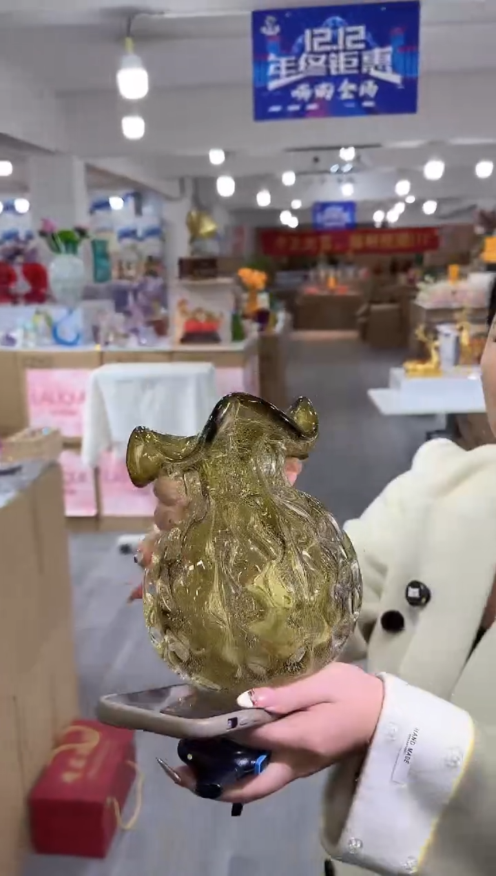 【闪购商品】琉璃简屿花器C-品20