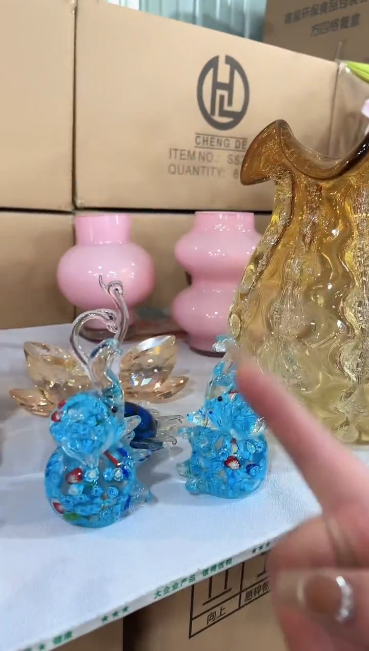 【闪购商品】玻璃于清花器C-早31