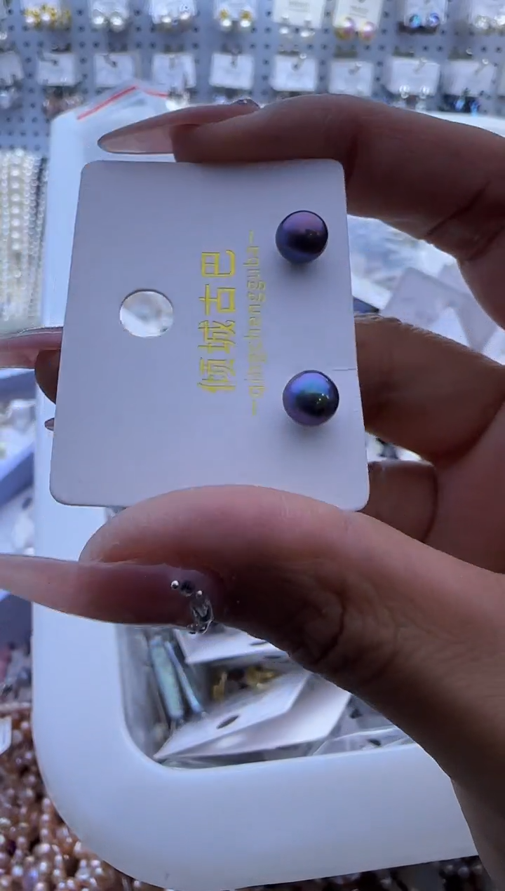 【闪购商品】淡水珍珠耳饰银S925镶嵌562