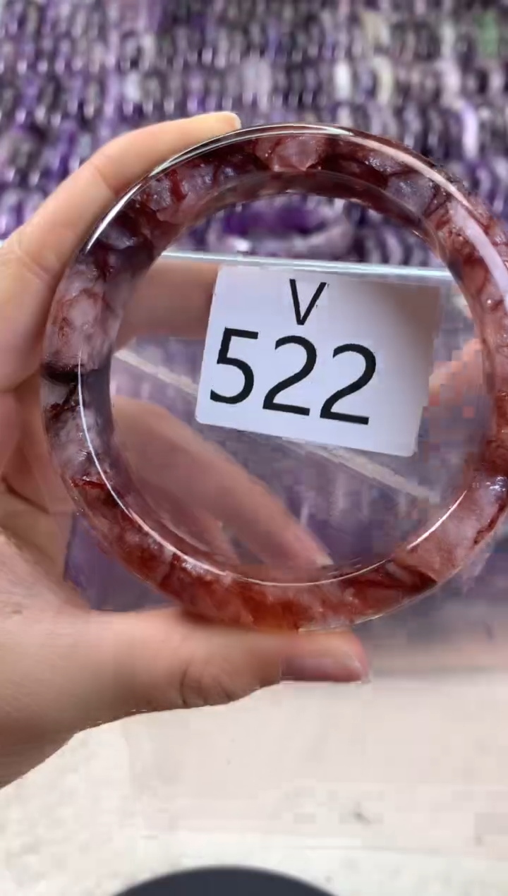 【闪购商品】水晶水晶手镯V未镶嵌522-64