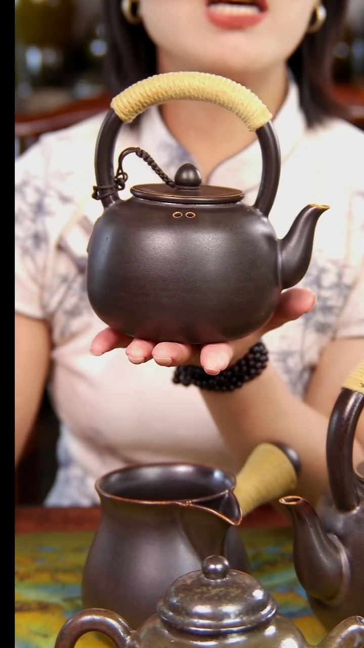 原矿干烧壶小提梁500ml