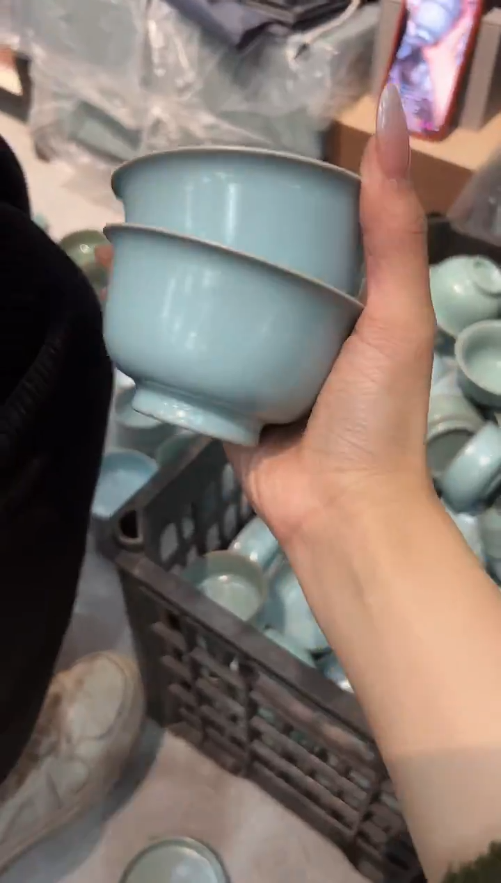 杯仿古宋臻压手杯大瑕一对9