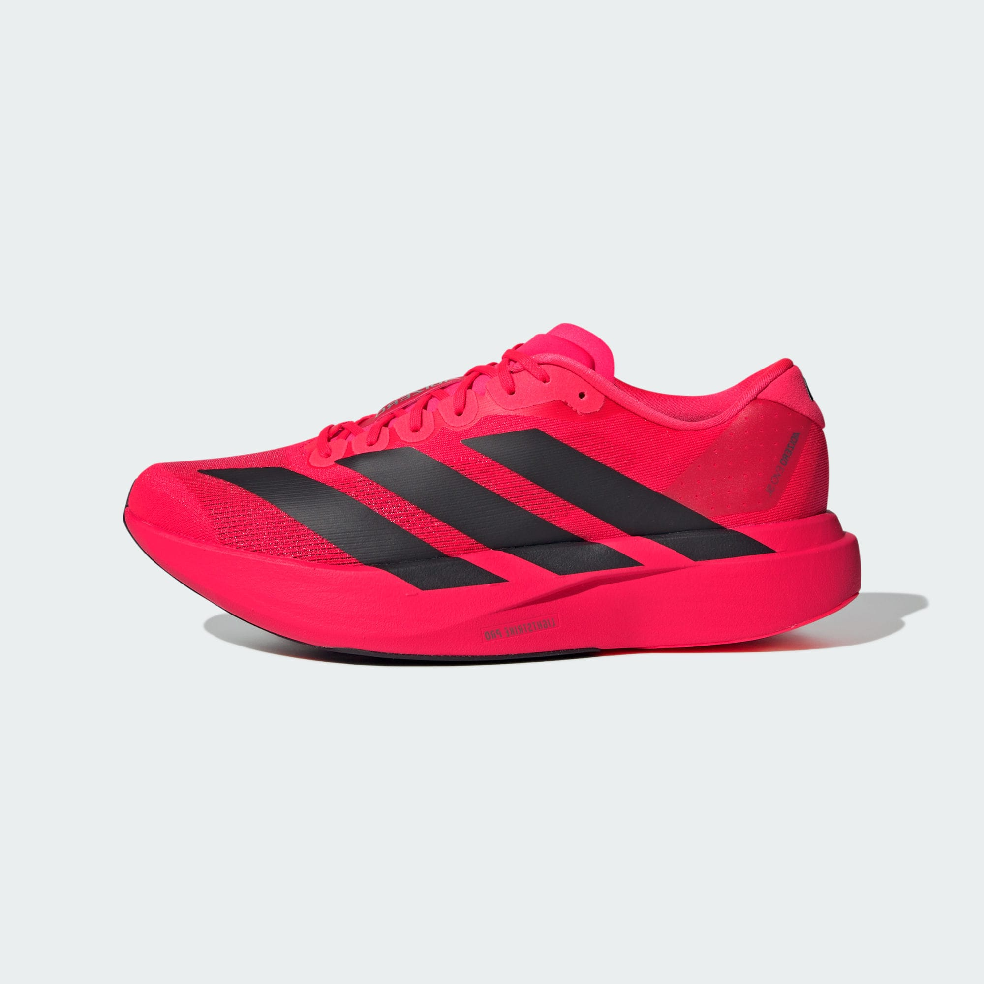 Adidas Adizero EvoSL 跑者美学红黑男款耐磨竞速运动跑鞋 JS4492