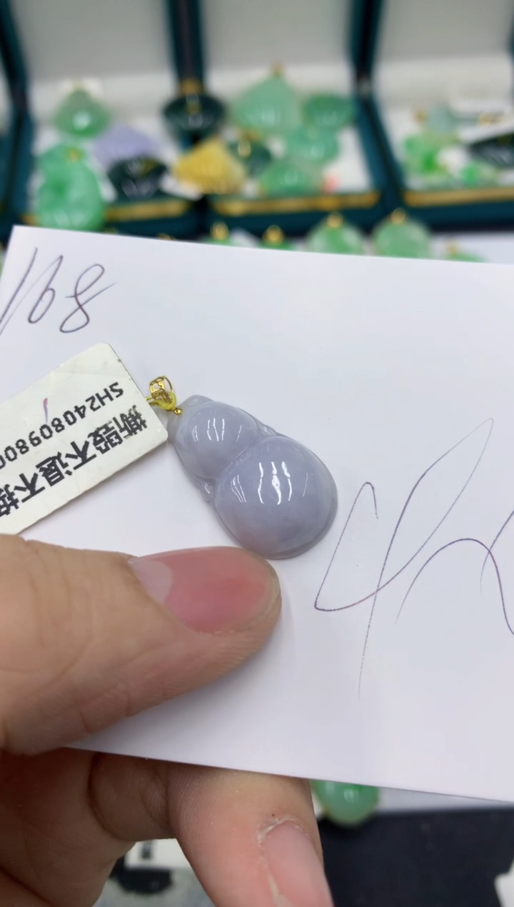 【闪购商品】翡翠颈饰18K金镶嵌号链接11111