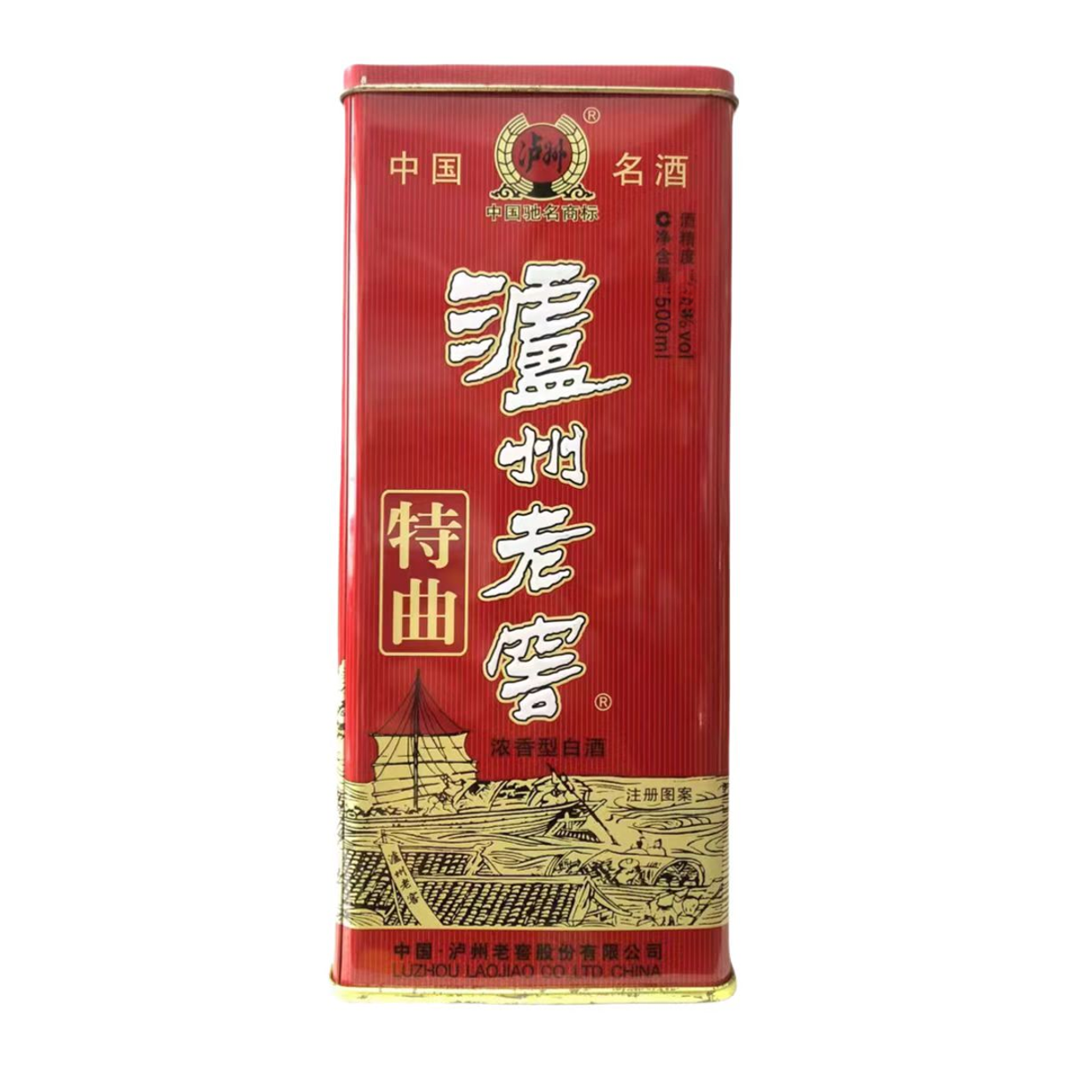 泸州老窖铁盒特曲  38度500ml*1瓶 浓香型白酒