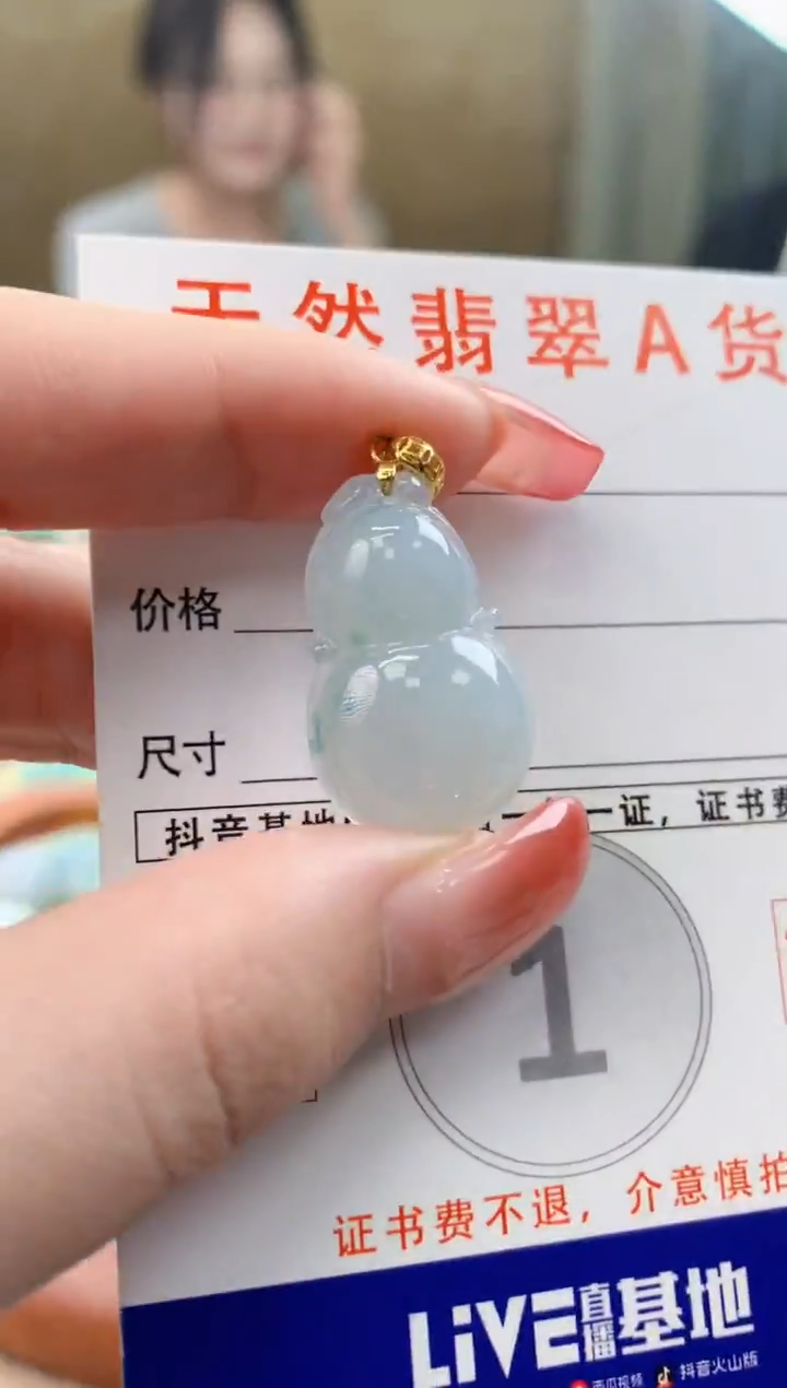 颈饰未镶嵌翡翠天然A货翡翠挂件