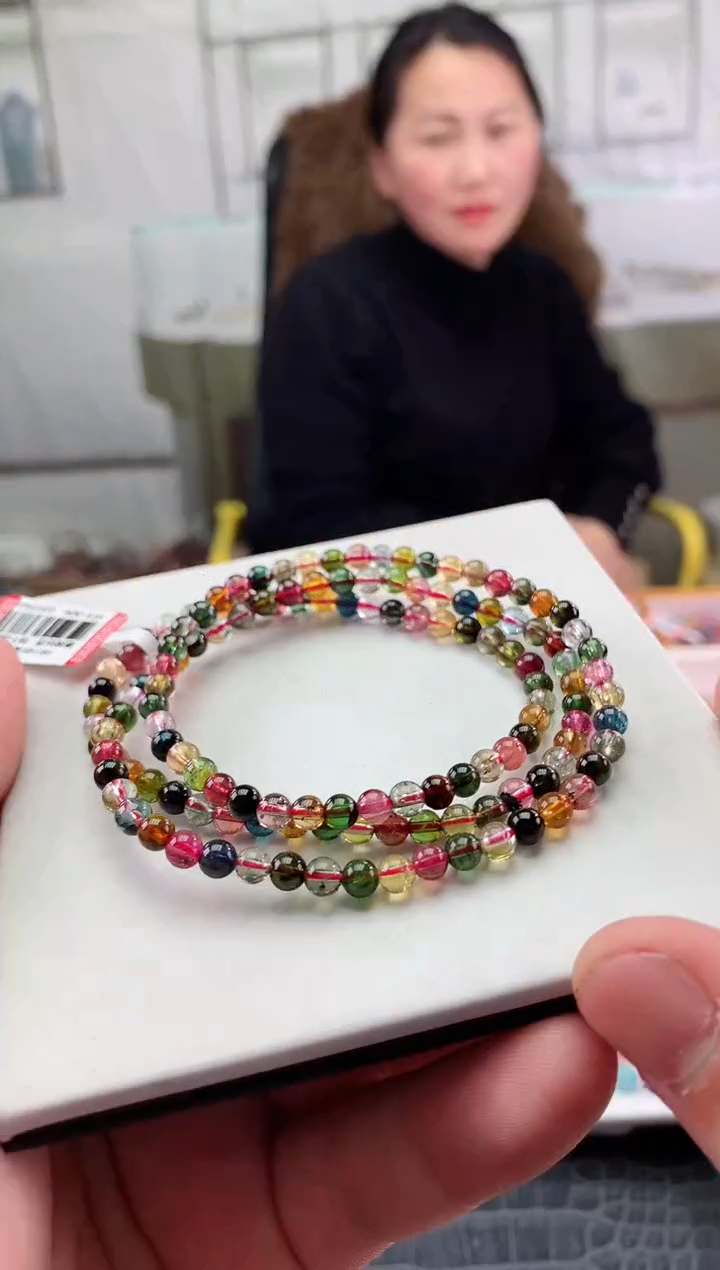 【闪购商品】碧玺手串未镶嵌多样性发一条