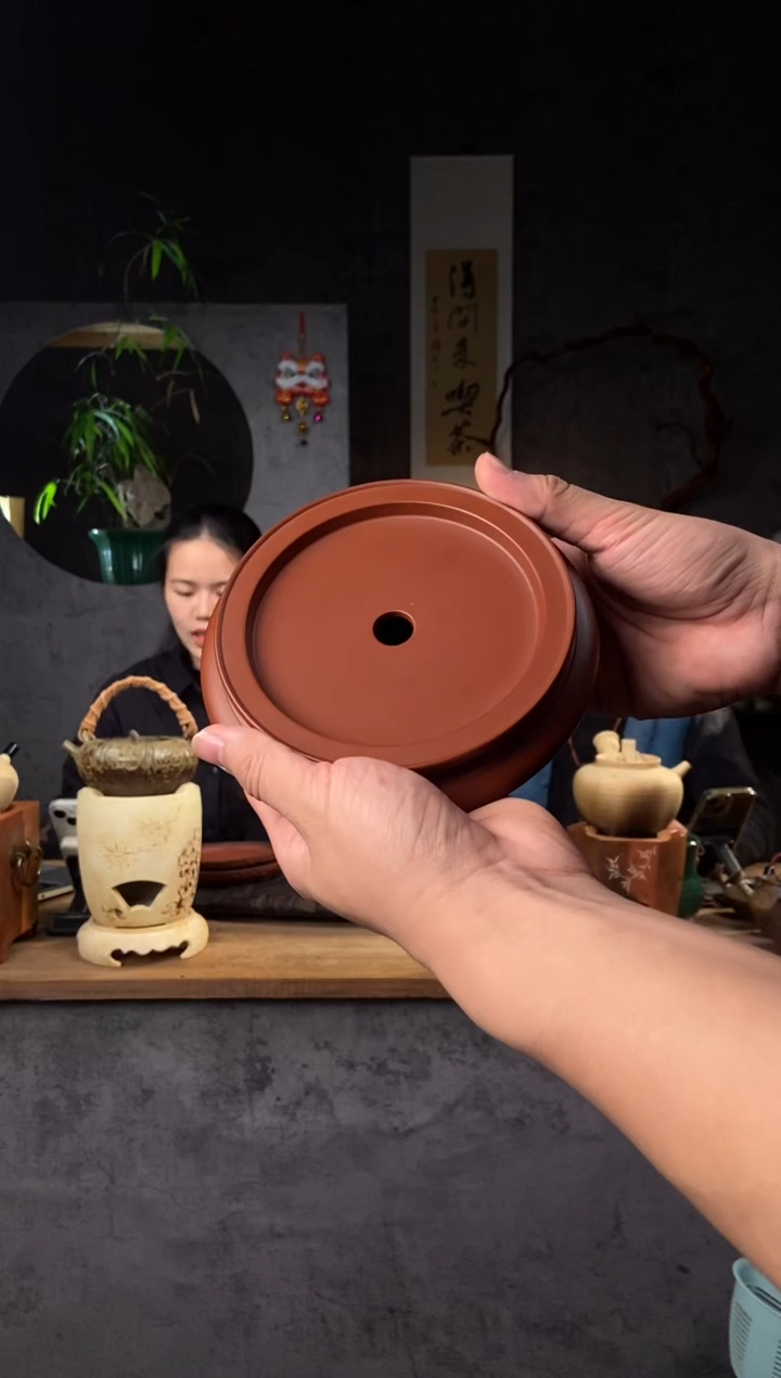 【闪购商品】全手工原矿潮州6寸分体朱泥壶承