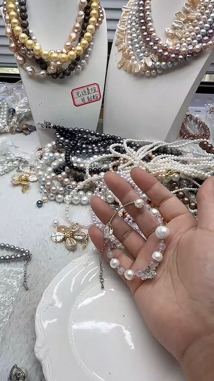 淡水珍珠未镶嵌套链7