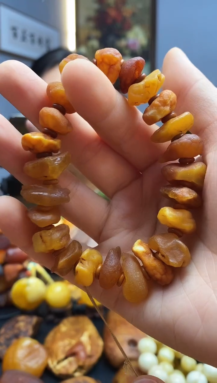 手链琥珀未镶嵌手串