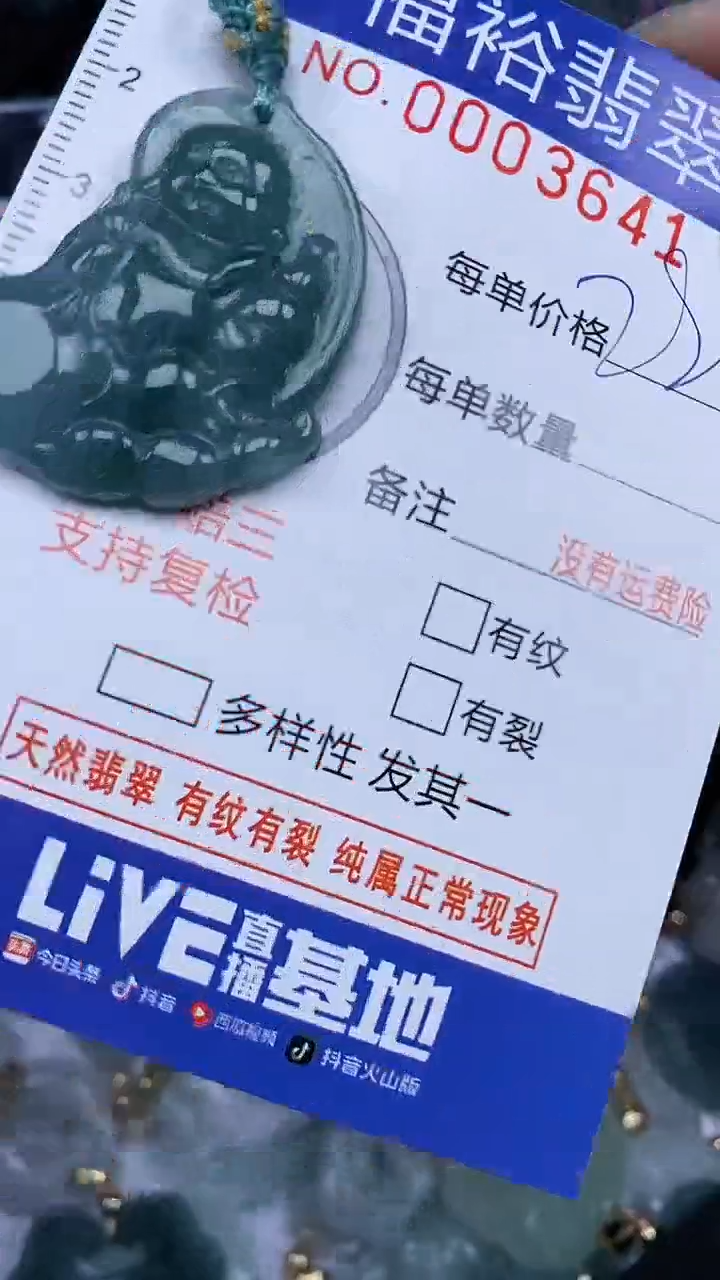 翡翠未镶嵌颈饰...0003641