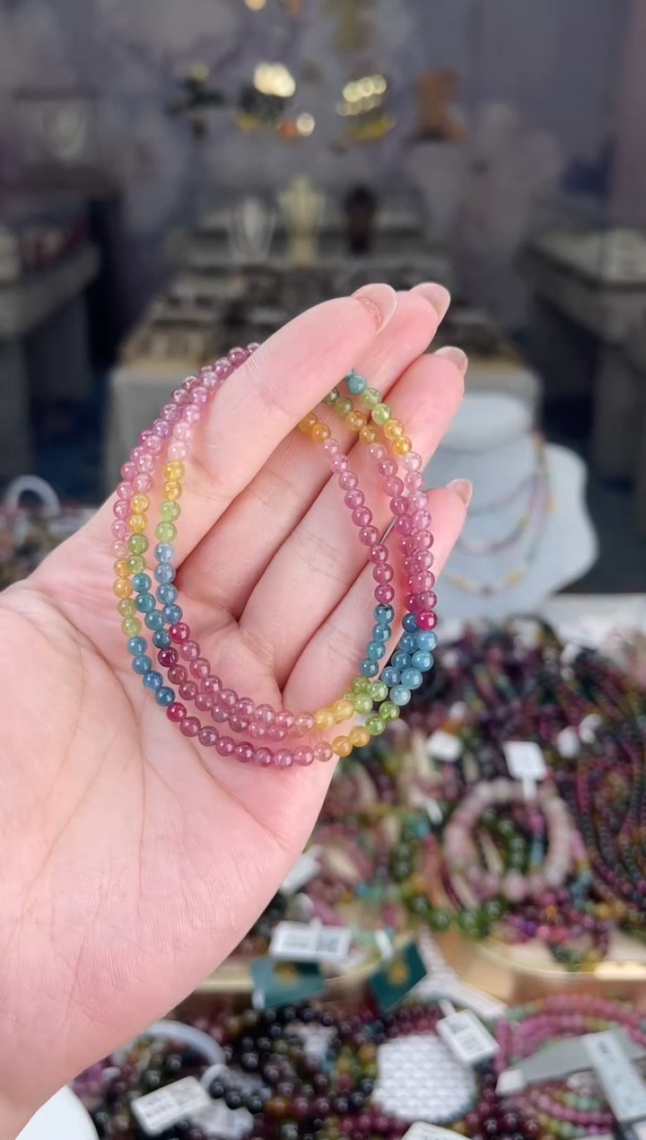 【闪购商品】碧玺/未镶嵌3mm+碧玺多圈多样性发货