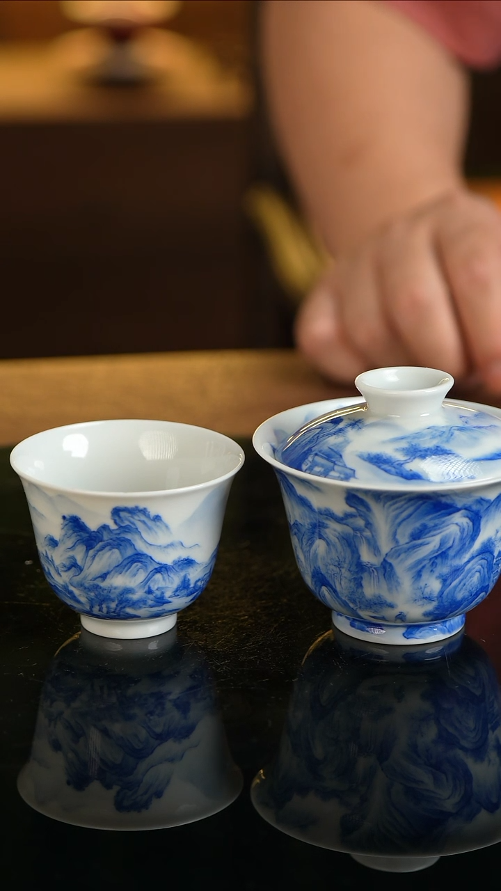 景德镇手工手绘杯