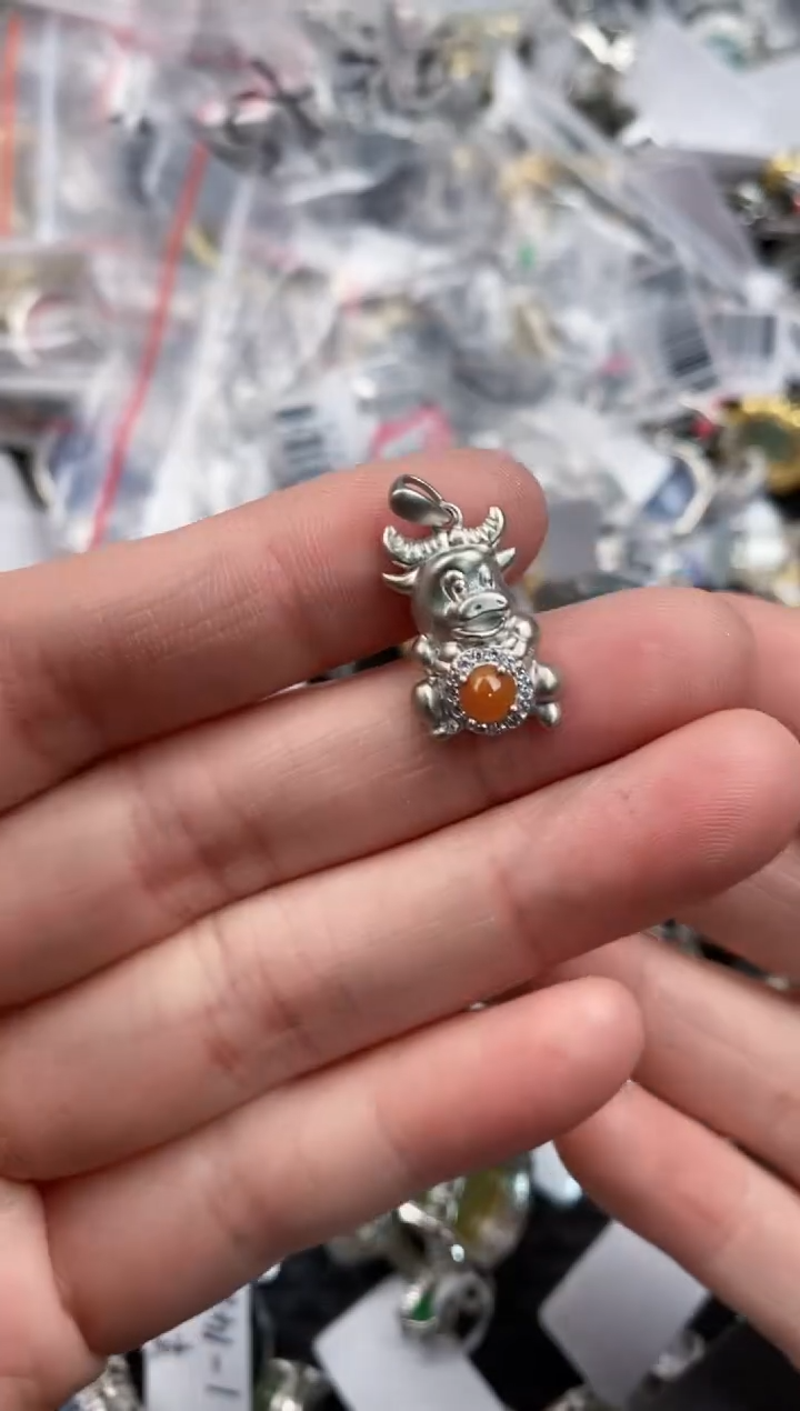 银S925镶嵌戒指翡翠222               10