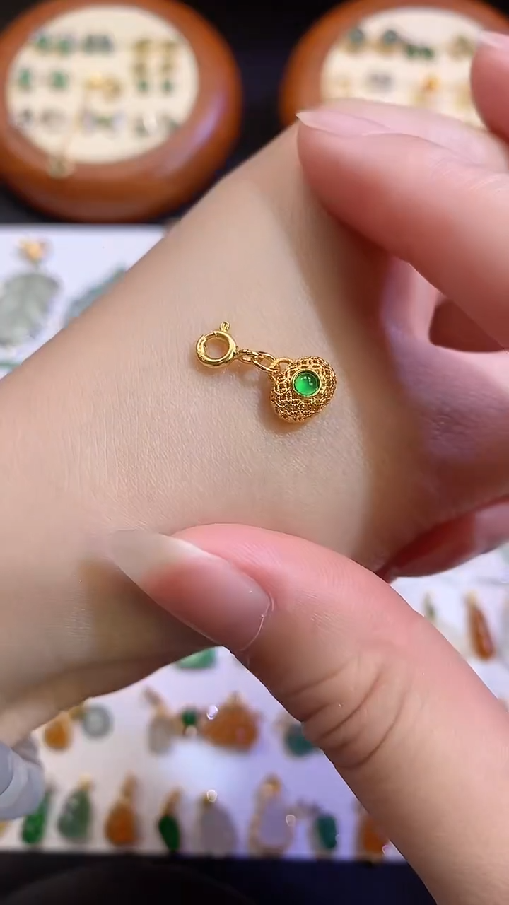 翡翠银S925镶嵌颈饰11111